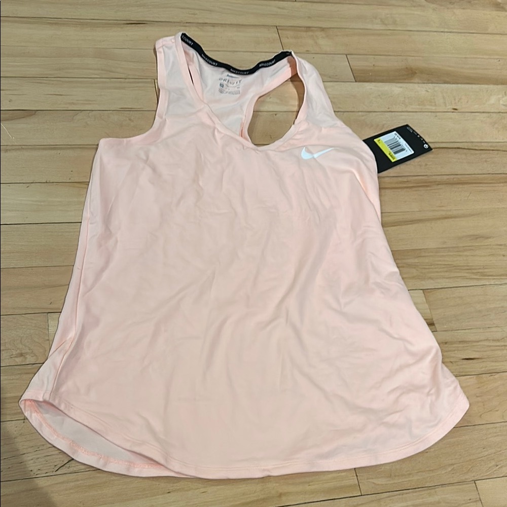 Nike Pink Sleeveless Cut Out Tank Top